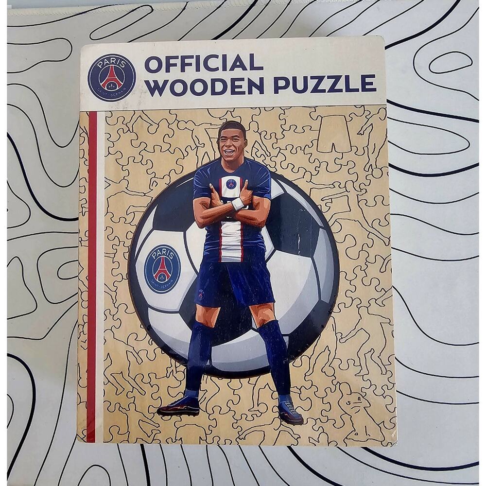 PSG Official Wooden Puzzle Kylian Mbappé 150 Pieces Paris Saint-Germain 2022